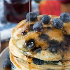 Fluffy Blueberry Pancakes Crazy For Crust Recipe Recipes Pancake Recipe Easy Fluffy Fluffy Blueberry Pancakes