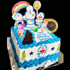 Kue ulang tahun doraemon cake adalah judul video kali ini semoga bermanfaat. Cake Full Buttercream Doraemon Shopee Indonesia
