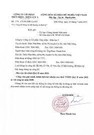 CÔNG TY CỔ PHẦN THỦY ĐIỆN - ĐIỆN LỰC 3
