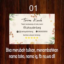 Jan 24, 2019 · dengan kata bijak kebersamaan bersama orang terkasih entah dengan teman sahabat keluarga ataupun dengan kekasih ternyata bisa memberikan ketenangan ke dalam batin kita. Kartu Ucapan Terima Kasih Olshop