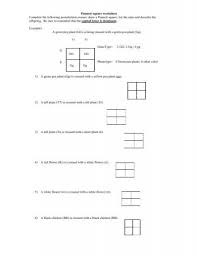 1.) the allele for dimples (d) is dominant to the allele for no dimples (d). Punnett Square Worksheet