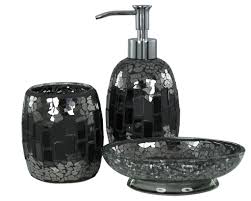 5,000 brands of furniture, lighting, cookware, and more. Sparkling Mirror Mosaic Bathroom Accessory Set Black By Cimc Home Heaven At Home