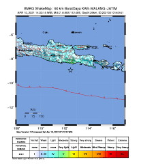 Pada rabu pagi 5 mei 2021 gempa berkekuatan 5,7 m bersumber dari laut, tiga kilometer. Gempa Bumi Jawa Timur 2021 Wikipedia Bahasa Indonesia Ensiklopedia Bebas