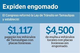 Martes terminación 2 y 3; Va Tamaulipas Por Autos Con Placas Foraneas