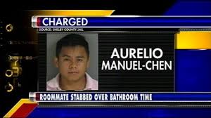 Roommate stabbed for taking too long in the bathroom