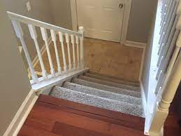 The easiest way to remove carpet and completely transform wood stairs let me tell you, refinishing stairs with two young kids is no easy task. Carpet Stairs To Hardwood