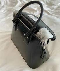 100 Auth Maison Margiela 5ac Box Leather Bag Purse 2850 Tax Nwt Ebay