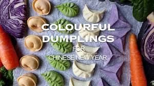 Colourful Dumplings For Chinese New Year Youtube Dumpling Wrappers Dumplings Dim Sum Recipes