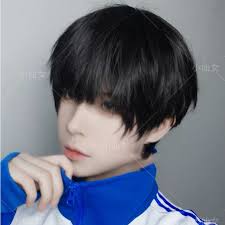 Enilecor short bob hair wigs 12 straight with flat bangs synthetic colorful cosplay daily party wig for women natural as real hair+ free wig cap (black). Wig Daily Wig Male Cosplay Black Short Hair Wig Lolita Wig Unisex Teenager Short Straight Hair Wig Shopee Malaysia