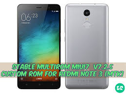 Stable Multirom Miui7 V7 2 5 Custom Rom For Redmi Note 3 Mtk