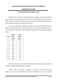 Maybe you would like to learn more about one of these? Korelasi Dan Regresi