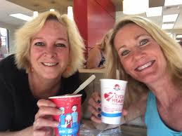 Karen is taking Flat Wendy to her next destination.