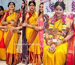Actress Sneha S Seemantham Photos South India Fashion Pattu Sarees Wedding Wedding Saree Collection Bridal Silk Saree