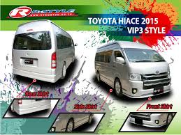 Отзывы › авто и мото › легковые авто › минивэн › toyota. Bodykit For Toyota Hiace 2015 Vip 3 Style Rstyle Racing