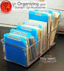It isn't a pretty craft room, but it is functional! Organizing Tip For Stampin Up Accessories Patty Stamps
