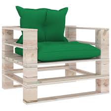 Von topfpflanzen umgeben eignet sich ein paletten sofa ideal für eine sitzgelegenheit auf der terrasse oder im garten. Garten Palettensofa Mit Grunen Kissen Kiefernholz Huberxxl Shopping