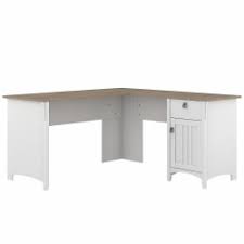 At lenovo.com, we feature office depot chairs, desks, storage cabinets, and shelving, as well as student desks and chairs. Bush Furniture Salinas 60 W L Shaped Desk With Storage Shiplap Graypure White Standard Delivery Office Depot