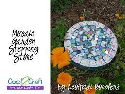 Whimsical faux pillow stepping stones. How To Make A Mosaic Stepping Stone By Ecoheidi Borchers Youtube