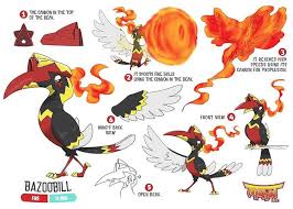 Pokemon Bird With Big Mouth Champion Moab On Instagram Bazoobill Is Very Temperamental The Cannon In Its Beak Can Serve Both To Fire And Fire Type Pokemon Pet Monsters Pokemon Pokedex