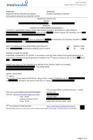 Birth Certificate Translation Template English To Italian Marriage Certificate Translations Immitranslate Inside Uscis Birth Certifi In 2020 Birth Certificate Template Certificate Templates Certificate Of Achievement Template