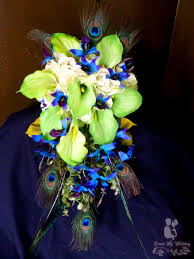 Free shipping on orders over $25 shipped by amazon. Dress My Wedding Purple Blue Orchid Bouquet Hydrangeas Lime Calla Lilies Peacock Feather Bouquet Dendrobium Orchids