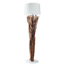 Lampadaire En Bois Flotte Et Tissu H 160 Cm Toundra Maisons Du Monde Lampadaire Bois Lampadaire Lampadaire Bois Flotte