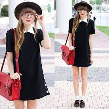 Match Your Bag To Your Lipstick Not Your Shoes Cantanizla Rujunuz Bir Ornek Olsun Ayakkabilariniz Degil Fashion Black N White Dress Fashion Outfits