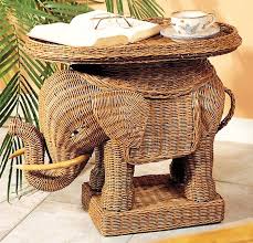 Indoor Wicker Elephant Table Zec01 Wicker Furniture Wicker Elephant Wicker Decor