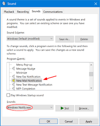 How to disable windows 10 sound notifications through configuration. How To Change Mail Notification Sound In Windows 10 Password Recovery