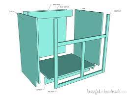 If you are reworking your kitchen cabinets, then you will need to know how to construct a sink base cabinet. How To Build A Farmhouse Sink Base Cabinet Houseful Of Handmade