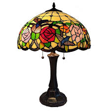 Tiffany Style Roses 2 Light Table Lamp Bed Bath Beyond In 2020 Tiffany Style Table Lamps Tiffany Style Lamp Tiffany Style