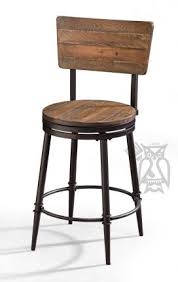 Tara counter stool, set of 2, black metal, light gray noise fabric by lumisource. Swivel Stool With Back Off 57