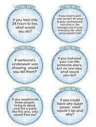 Icebreaker questions are prompts you include at the beginning of a meeting or activity to help facilitate introductions. Keep These Printable Conversation Starters In Your Back Pocket To Banish Weird Party Lulls Forever Ice Breaker Questions Icebreaker Ice Breakers