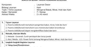 Contoh pengisian buku bimbingan konseling sd. Download Contoh Rpl Bk 1 Lembar Kelas 7 K13 Revisi 2020 Semester 2 Beritapppk Com