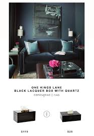 One kings lane works directly with leading home brands, antique and vintage dealers, and designers to bring the very best products at exceptional. One Kings Lane Black Lacquer Box With Quartz Copycatchic