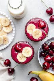 Banana Cherry Smoothie - All the Healthy Things