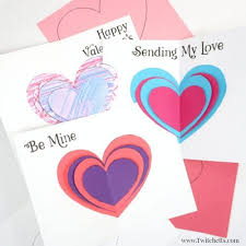 They often include red, white & pink paper for the card and. 3d Valentine S Day Card Homemade Valentine S Gifts From Kids