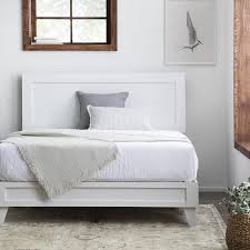 Upholstered platform bed with storage drawers. Brookside Leah Classic Wooden White California King Platform Bed Lowes Com White Bed Frame White Platform Bed Wood Platform Bed