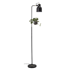 stehlampe schwarz metall