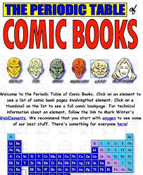 The Comic Book Periodic Table Of The Elements Digital Delights For Learners Periodic Table Chemistry Classroom Comic Books