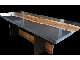 Concrete Furniture Gallery Concrete Exchange Concrete Furniture Concrete Table Wood Slab