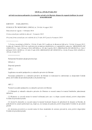 Noţiuni principale în sensul prezentei legi, următoarele noţiuni principale semnifică: Https Laws Uaic Ro Files Docs Anunt Anunt 2018 02 18 Lege Exec Ped Priv Lib 254 Din 2013 Pdf