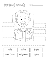 Activity Worksheets To Print Parts Of A Book Library Skills Library Activities