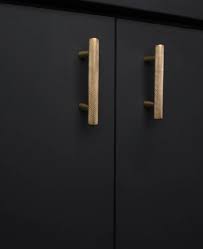 The simple, elegant lines can be use for both a rustic, country look or a clean modern effect. Brass Kitchen Door Handles Skyscraper Three Finishes