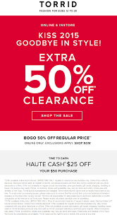 Is there an expiration date for my torrid gift card? Extra 50 Off Clearance At Torrid Ditto Online Shopping Coupons Bogo 50 Off Coupons
