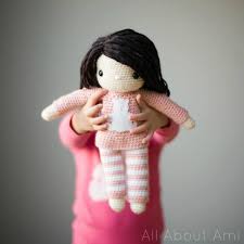 This art style is so fun with a it fits a small embroidery hoop and you'll need an assortment of embroidery threads to correspond to the color of hair you want her to have. How To Add Hair To Crochet Dolls All About Ami