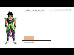 dbs broly vs jiren power level chart youtube