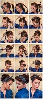 Rockabilly Rosie Hair Style Tutorial Vintage Hairstyles Tutorial Vintage Hairstyles Old Hairstyles