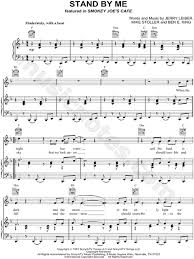 Ben E King Stand By Me Sheet Music In F Major Transposable Download Print Sheet Music Music Music Charts