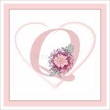 Eine buchstabiertafel (oder buchstabieralphabet, telefonalphabet,. The Letter Q In The Alphabet Decoratively Decorated With Flowers Stock Vector Illustration Of Ornament Drawing 143938243
